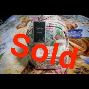 NWT LOUNGEFLY LITTLE MERMAID MINI BACKPACK